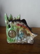 Stary termometr ceramiczny ryba sygnowany ZOBACZ 