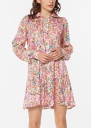 Silvian Heach nowa koszulowa satynowa sukienka w kwiaty