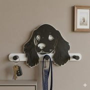 Wieszak na klucze obrożę klucze smycz itd. Cocker Spaniel.