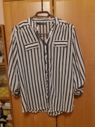 Koszula biało-granatowe paski Atmosphere 40 L