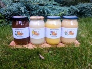 Miód Gryczany Rzepakowy Faceliowy Wielokwiatowy Zestaw z Polskiej Pasieki 