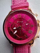 Zegarek damski Geneva – różowy, elegancki, modny