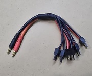 Rozgałęźnik Bullet 4mm na 6x Traxxas 14AWG