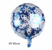 Balon foliowy Płatek śniegu, okrągły 18