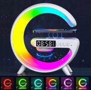 LICYTACJA OD 1 ZŁ LAMPKA LED RGB GŁOŚNIK ŁAD. INDUKCYJNA ZEGAR RADIO BUDZIK