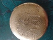 Dekiel pozłacany starego zabytkowego zegarka Dueber  plater pr 585