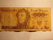 500 zł KOŚCIUSZKO 1982 seria GK