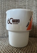 60 lat TVP3 Kraków (1961-2021) kolekcjonerski kubek bez ucha 300 ml unikat
