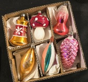 Bombki choinkowe prl szklane retro ozdoby na choinkę  vintage 