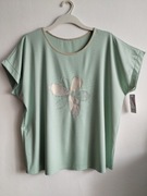 Bluzka mięta kwiat dżety Uni