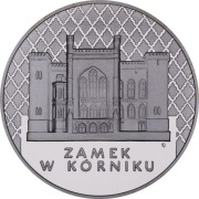 Srebrna moneta 20 zł 1998 Zamek w Kórniku Ag 925 lustrzana mennicza