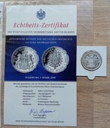 Hamburg 5 Marek 1888 - REPLIKA   Ag 333/1000