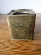 Stara mosiężna angielska puszka na herbatę ZOBACZ 