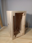 Skrzynka organizer skrzyneczka drewniana pojemnik 