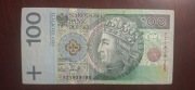 BANKNOT KOLEKCJONERSKI 100 ZŁ 1994 ROK RZADKA ZASTEPCZA SERIA YI