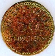 ŚLĄSK - WERTH-MARKE CENTRALTHEATER 50 Cu 25,0 mm