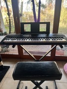 Keyboard yamaha ez-220+ stojak + krzesełko 