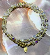 Naszyjnik z krzyżykiem i Cudownym Medalikiem ACQUA CHIARA, kryształ, srebro