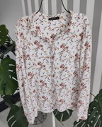 Biała koszula w kwiatki łączkę 40 L Reserved wiskoza