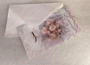 Zaproszenie na ślub, tłoczone, z kopertą 10 szt.