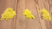 Napa z tworzywa sztucznego 15 mm żółta 50 sztuk