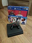 PlayStation 4 Slim 1TB + gry + pad 