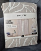 Wyprzedaż zasłony na przelotkach 140 x 200 2 szt milutki materiał 