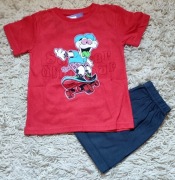 Deskorolka chłopięca piżama kr.rękaw kr.spodnie r.116