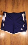 Spodenki Adidas r. XL niebieskie krótkie sportowe męskie poliestrowe