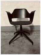 IKEA FJALLBERGET Krzesło biurowe konferencyjne obrotowe czarne ciemnoszare