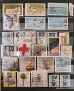 Niemieckie stemplowane znaczki z rocznika 1988