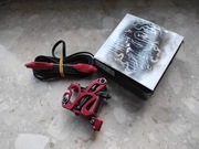 Zestaw maszynka do tatuażu KWADRON, zasilacz, stopa 