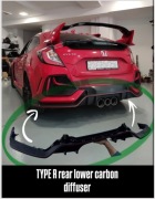 HONDA CIVIC X (2017 2018 2019 2020 2021) TYPE R tylny dyfuzor carbon