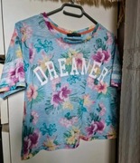 Bluzka crop top XS kwiaty Atmosphere od 1zł