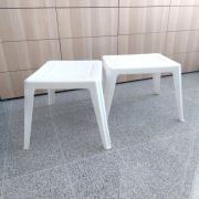 Stolik na taras balkon do ogrodu, z tworzywa biały. Warszawa