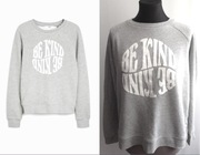 Next szara bluza z flockowanym napisem  