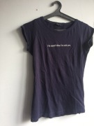 Granatowa koszulka t-shirt diverse z napisem