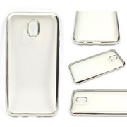 Etui BUMPER GLOSSY TPU na telefon Samsung Galaxy J7 2017 J730 srebrne