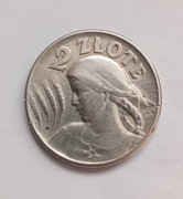 Moneta 2 zł Żniwiarka 1925 r