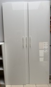 3 x drzwi do szafy ikea Pax, białe, błyszczące Fardal, stan bdb 50x195 cm