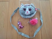 TY Fashion torebka na ramię kot kotek + zawieszka TY + pompon