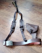 ZESTAW C.A ZSRR szelki polowe, pas, kabura nagant, KIERZOWE