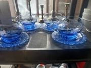 Szklanki kobaltowe huta hortensja 