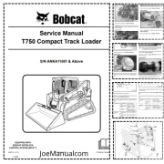 Bobcat T750 Skidsteer Ładowarka Service Manual Instrukcja serwisowa napraw
