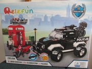 ELEFUN KLOCKI POLICJA SAMOCHÓD POLICYJNY C0520A
