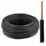 PRZEWÓD DRUT H05V-U DY 1x2,5 500V czarny 100mb TF Kable 