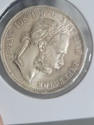 1 floren z 1879 roku ( cesarstwo austro-węgierskie) próba 900 w stanie I