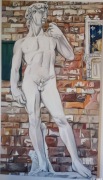 Dawid Florencja, obraz na płótnie olej160/80cm