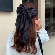 Elegancka kokarda czarna ze spinką NOWA oldmoney vintage dekoracja