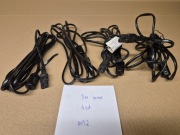 Kabel zasilający czarny, P+N, 10/16A,250V, 3m , ósemka